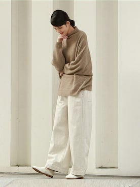 「Pao de lo（パオデロ）のアイテム」を使った、LAUTREAMONT CO. ONLINE SHOP ZOZOTOWNさん（レディース・173cm）の冬コーディネート