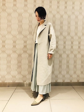 「LAUTREAMONT（ロートレアモン）のアイテム（その他アウター）」を使った、LAUTREAMONT CO. ONLINE SHOP ZOZOTOWNさん（レディース・178cm）の冬コーディネート