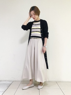 「ロングカーディガン」｜LAUTREAMONT CO. ONLINE SHOP ZOZOTOWNさん（レディース・159cm）の冬コーディネート
