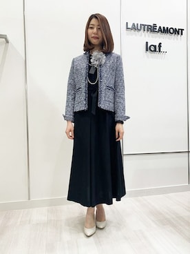 「LAUTREAMONT（ロートレアモン）のアイテム（その他アウター）」を使った、LAUTREAMONT CO. ONLINE SHOP ZOZOTOWNさん（レディース・160cm）の冬コーディネート