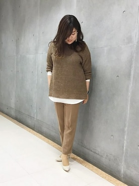 「アイテム（パンツ、イエロー系）」を使った、LAUTREAMONT CO. ONLINE SHOP ZOZOTOWNさん（レディース・158cm）の春コーディネート