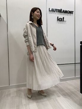 「おとなコーデ」｜「アイテム（その他アウター）」を使った、LAUTREAMONT CO. ONLINE SHOP ZOZOTOWNさん（レディース・160cm）の春コーディネート