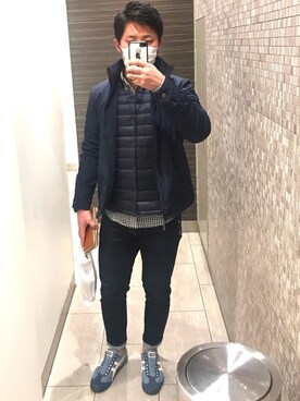 ナイロンジャケットを使った ウルトラライトダウン のメンズ人気ファッションコーディネート Wear