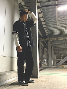 「Right-on（ライトオン）のアイテム（ニットキャップ/ビーニー）」を使った、ゆーぞさん（メンズ・175cm）の秋コーディネート