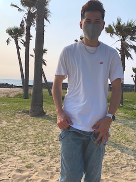 「Wrangler（ラングラー）のアイテム（オールインワン・サロペット）」を使った、ゆーぞさん（メンズ・175cm）の秋コーディネート