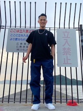「Champion（チャンピオン）のアイテム（アクセサリー）」を使った、ゆーぞさん（メンズ・175cm）の夏コーディネート