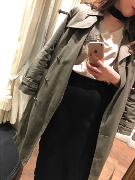 「ドラフトラグナムーン」｜Ayana Mizumuraさん（レディース・156cm）の春コーディネート