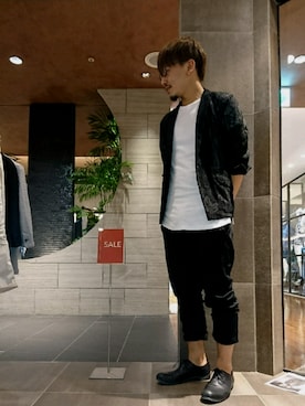 「アイテム（テーラードジャケット）」を使った、Sugiさん（メンズ・175cm）の夏コーディネート