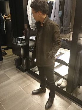 「アイテム（カバーオール）」を使った、Sugiさん（メンズ・175cm・20代）の秋コーディネート