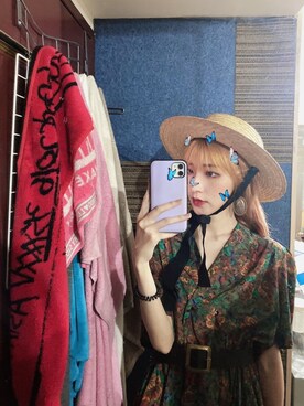 「WEAR」｜「アイテム（その他）」を使った、Shih シイ🐰さん（レディース・164cm）の秋コーディネート