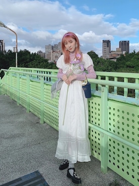 「nice claup」｜「アイテム（その他）」を使った、Shih シイ🐰さん（レディース・164cm）の秋コーディネート
