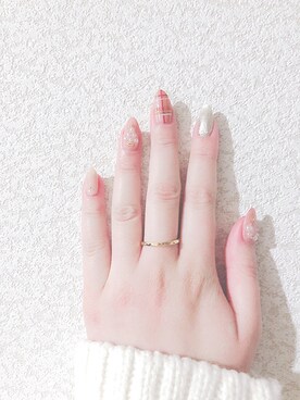 「クリスマスネイル」｜serinaさん（レディース・153cm）の冬コーディネート