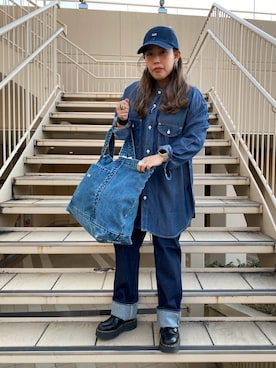 「IOSSELLIANI（イオッセリアーニ）のアイテム（アクセサリー）」を使った、anさん（レディース・147cm）の冬コーディネート