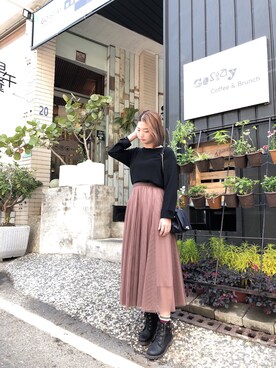 「amai（-）のアイテム」を使った、さな🇹🇼さん（レディース・157cm）の春コーディネート