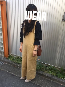 「Omekashi（オメカシ）のアイテム（オールインワン・サロペット）」を使った、masumiさん（レディース・160cm）の春コーディネート