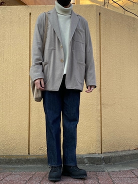 「CALUX（キャラクス）のアイテム」を使った、Natsukiさん（メンズ・173cm）の冬コーディネート