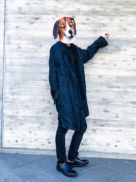 「MIHARAYASUHIRO（ミハラヤスヒロ）のアイテム（その他アウター）」を使った、お洒落ビーグル さん（メンズ・175cm）の春コーディネート