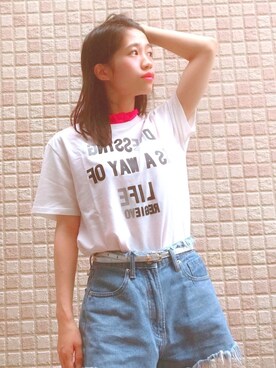 「REGIEVO（レジエボ）のアイテム」を使った、ほりいみゆさん（レディース・160cm）の夏コーディネート