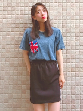 「REGIEVO（レジエボ）のアイテム」を使った、ほりいみゆさん（レディース・160cm）の夏コーディネート