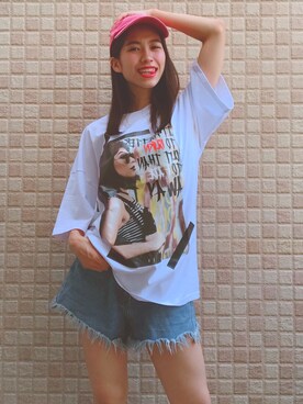 「REGIEVO（レジエボ）のアイテム」を使った、ほりいみゆさん（レディース・160cm）の夏コーディネート