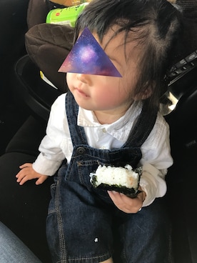 「babygap」｜「アイテム（サロペット/オーバーオール）」を使った、いとうさん（キッズ・70cm）の夏コーディネート