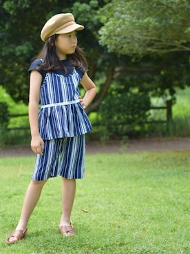 「Lily（リリイ）のアイテム」を使った、Lilyさん（キッズ・123cm）の夏コーディネート