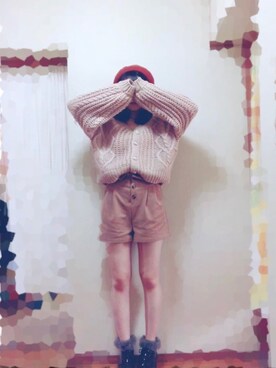 「ハートニット」｜さきぽんさん（レディース・158cm）の秋コーディネート