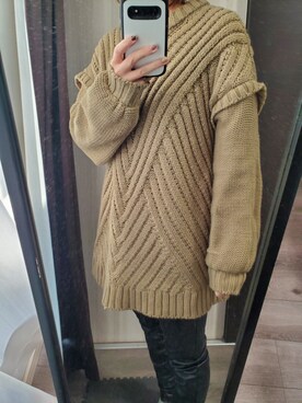 「リエディ」｜「アイテム（スニーカー）」を使った、sante0708さん（レディース・155cm）の冬コーディネート