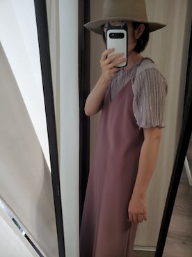 「リエディ」｜「アイテム（帽子）」を使った、sante0708さん（レディース・155cm）の夏コーディネート