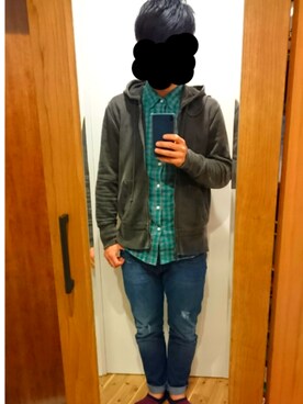 「GAP（ギャップ）のアイテム（マウンテンパーカー）」を使った、Koji-ehさん（メンズ・175cm）の春コーディネート