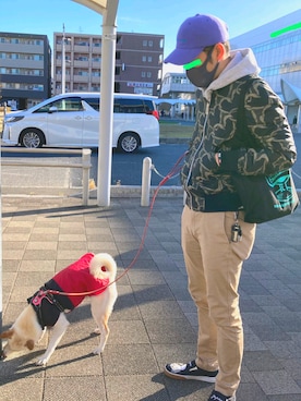 「Paul Smith（ポールスミス）のアイテム（ブルゾン）」を使った、uke ramoneさん（メンズ・177cm）の冬コーディネート