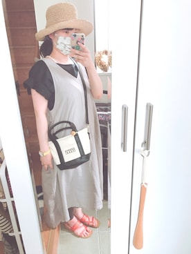 「COCO WALK（ココウォーク）のアイテム」を使った、hihihiさん（レディース・153cm）の夏コーディネート