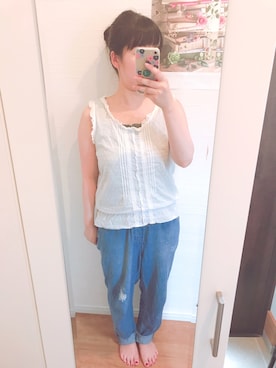 「after all（アフターオール）のアイテム」を使った、hihihiさん（レディース・153cm）の夏コーディネート