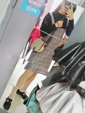 「ATMOSPHERE（アトモスフィア）のアイテム」を使った、懒懒懒懒盐菌さん（レディース・157cm）の秋コーディネート