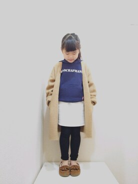 「RADCHAP（ラッドチャップ）のアイテム（パーカー）」を使った、choco★さん（キッズ・110cm）の冬コーディネート