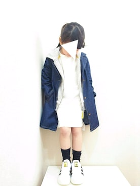 「URBAN RESEARCH DOORS（アーバンリサーチドアーズ）のアイテム（パーカー）」を使った、choco★さん（キッズ・110cm）の春コーディネート