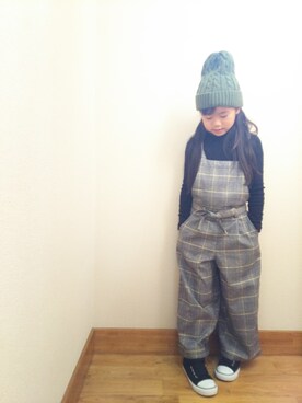 「GLOBAL WORK（グローバルワーク）のアイテム（その他）」を使った、choco★さん（キッズ・120cm）の冬コーディネート