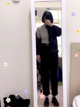 「school」｜「アイテム（腕時計）」を使った、Yoyoさん（レディース・160cm）の春コーディネート