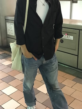 「栄」｜ハイカラくんが通るさん（メンズ・178cm）の秋コーディネート