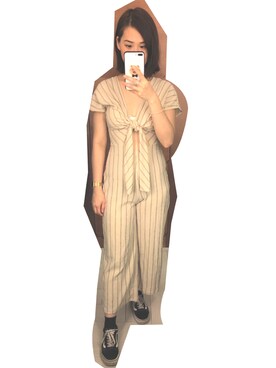 「PULL&BEAR（プルアンドベア）のアイテム（チノパンツ）」を使った、ChauChauさん（レディース・160cm）の春コーディネート