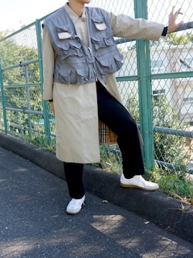「やっぱりストリートが好き」｜「アイテム（トレンチコート）」を使った、yamadaさん（メンズ・170cm）の秋コーディネート