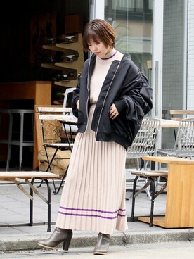 「DRWCYS（ドロシーズ）のアイテム（ジャケット/アウター）」を使った、YUMIさん（レディース・152cm）の秋コーディネート