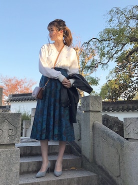 「アイテム（ピアス（両耳用））」を使った、FUMIさん（レディース・163cm・20代）の秋コーディネート