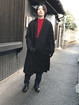 「sulvam（サルバム）のアイテム（ダウンジャケット/コート）」を使った、Y.chiyoさん（メンズ・180cm）の冬コーディネート
