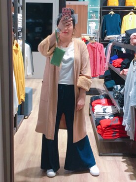 「NET（ネット）のアイテム（パンツ）」を使った、朱朱さん（レディース・160cm）の春コーディネート