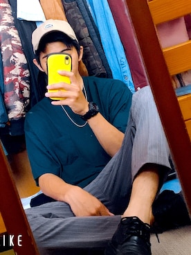 「Dr. Martens（ドクターマーチン）の［UNISEX/ユニセックス］Dr.Martens ドクターマーチン 3EYE GIBSON 1461 MONO 3ホール ギブソン シューズ（ドレスシューズ）」を使った、ROMさん（メンズ・173cm）の夏コーディネート