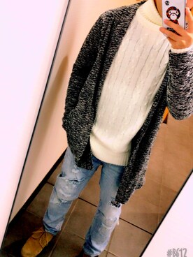 「Avail（アベイル）のアイテム（その他アウター）」を使った、🌸A&M🌸さん（メンズ・165cm）の冬コーディネート