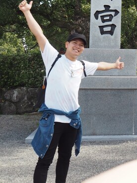 「Avail（アベイル）のアイテム（パンツ、ブラック系）」を使った、🌸A&M🌸さん（メンズ・165cm）の秋コーディネート