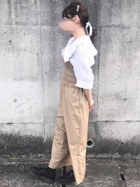 「タッセルローファー」｜「アイテム（オールインワン・サロペット）」を使った、MAAA💐さん（レディース・159cm）の春コーディネート