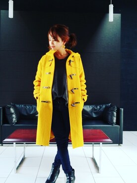 「ジーユーコーデ」｜「アイテム（ブーティ）」を使った、yukky151cm5mmさん（レディース・152cm）の冬コーディネート